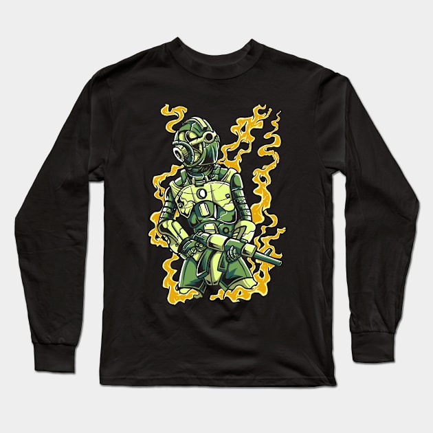 Robot Soldier Long Sleeve T-Shirt by Original_Wicked